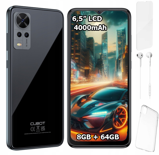 Smartfón Cubot Note 30 4 GB / 64 GB 4G (LTE), čierny